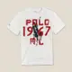 美國百分百【全新真品】Ralph Lauren T恤 RL 短袖 T-shirt Polo 大馬 貼布 白色 XS號 青年版 I105