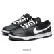 NIKE 休閒鞋 DUNK LOW 全黑 白勾 低筒 經典 男 (布魯克林) DJ6188-002