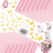 40 Sheet Flower Wrapping Paper-Florist Bouquet Wrapping Paper for Wedding Bir...