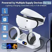 Controller Charging Dock Station For PS5 VR2 PSVR 2 VR Headset Storage Stand LED