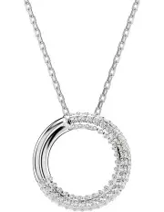 [Swarovski] Dextera Pave Rhodium Plated Pendant in White