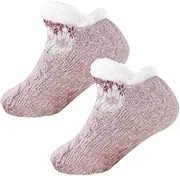 Warm Fuzzy Socks,Soft and Warm Lambswool Socks with Anti-Slip Grippers - Warm Keeping Supplies for Dining Room, Bedroom, Study Room, Game Room, Living Room Jmedic