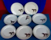 Set of 8 New & Unused Shenango Pheasant 8" Salad Plates