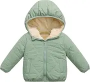 [FEOYA] Baby Winter Jacket Warm Padded Coat Boys Girls Hooded Outerwear Kids Clothes Thick Jacket Puffer Outfits Full Zip Down with Plush Lining Lightweight Snowsuits for 3-8 Years