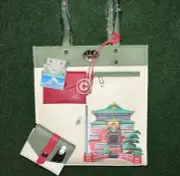 Studio Ghibli Spirited Away Bathhouse Multi-Pocket Tote Bag & Wallet Set - NWT