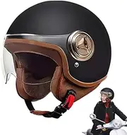 Jubepk Mountain Bike Helmet, Half Open Face Scooter Helmet, Bicycles Accessories for Mountain Dirt Biking Street Racing Electric Scooter Moped Road Cycling Motocross