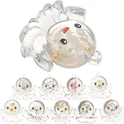 SEWACC 10pcs Resin Octopus Pendant Octopus Statue Craft Charms Octopuses Mini Octopus Figurine Octopus Model Jewelry Making Pendant Sea Creatures Charms Material Cute Plastic