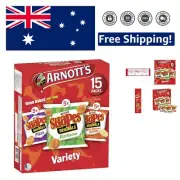 Arnott's Shapes Variety Pack 15-Pack Biscuits - Tasty Snack Assortment