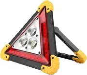 Multifunctional Emergency Warning Triangle,30W Multifunction Car Breakdown Emergency Safety Triangle Stop Sign with Red LED Warning Light Essential for Vehicle Accident Repairing