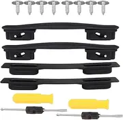 [HieoAnir] 2Pcs Flexible Strap Black Suitcase Luggage Replacement Handle (2 pcs)
