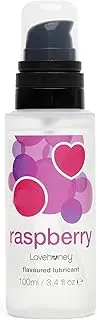Lovehoney Raspberry Flavoured Lube - Water Based Lube Gel - Fruity Lubricant - 100ml