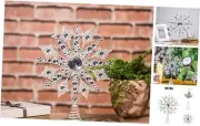 Tree Topper Metal Silver Star Snowflake Treetop Festive Party Home Xmas,