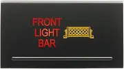 12V 3A ON/OFF Push button Switch FRONT LIGHT BAR FOR Volkswagen VW Amarok 2010~2016 Top Panel Dual LED in AMBER RED