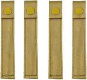 4 Pack Tactical Webbing Straps,for Attachment Strap Heavy-Duty Snap Elastic Strap Buckle Fastener Panel Connectors Hiking Backpack Accessories for Backpacking, Camping, Hiking