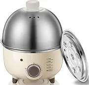 Simple Electric Egg Cooker, Fried Egg and Soft, Medium and Hard Egg Cooker, with Automatic Power-Off and Timing Function, Can Hold 7 Eggs