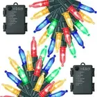 Battery Operated LED String Lights Christmas Tree Waterproof Decor 8 Modes Timer
