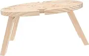 CANIGHT 1Pc Portable Folding Picnic Table Lightweight Design for Outdoor Gatherings for Beach Park Music Festivals Easy to Carry and Up Khaki Color