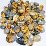 400gr Wholesale Bumble Bee Jasper Tumbled Healing Stone Full Polish 10-30mm size