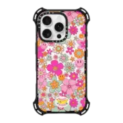 iPhone 16 Pro Bounce Case MagSafe Compatible Groovy Pattern Clear