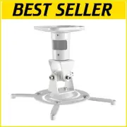 Adjustable Ceiling Projector Mount - 360° Tilt & Swivel for Optimal Viewing