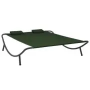 Outdoor Lounge Day Bed Fabric Green Garden Patio Pool Beach Daybed Chair