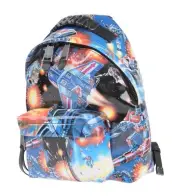 AW17 Moschino Couture Jeremy Scott Transformers Blue Multi-color Print Backpack