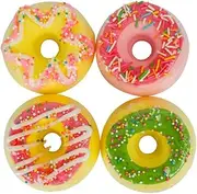 Baluue 100g Spa Bath Balls Doughnut Bath Assorted Scents Bath Supplies for Relaxation Random Style
