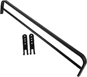 CRILSTYLEO Punch Double Hook Towel Rack Sturdy Wall Hanger for Bathroom Kitchen Storage Grey Towel Rail Damage Adhesive Mount Modern Design