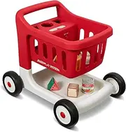 [Radio Flyer] Scan & Sort Shopping Cart with Lights & Sounds, Red Toy Walker for Toddlers, for 1+ Years