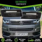 VW Transporter T5.1 Front LED DRL Kit Day Time Running Lights + Bumper Inserts
