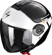 Scorpion EXO-City II Mall, open face helmet , color: Black/White/Silver , size: M