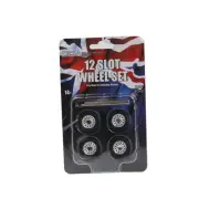 DDA 1:24 Scale 12 Slot Wheels with Tyres & Axles For Holden HQ HJ & Ford XW XY