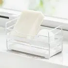 Sponge Rack Stable Simplicity Painted White Sink Caddy with Removable Tray