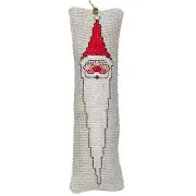 Santa Long Beard Christmas Ornament Cross Stitch Tree Decoration Finished