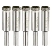 5pcs Diamond Drill Bit Hole Saw 7/16"(11mm) Tile Core Cutting Drilling Tool