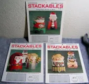 "Stackables Vol. 1, 2 & 3" Booklets: Tole Painting Christmas Paper Mache Boxes