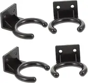 Toddmomy 4pcs Microphone Holder Wall Mount Mic Hook for Home Ktv Stage Performances Lightweight Design Easy Installation Compatible with Wireless Mic Stand