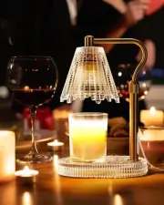 Candle Warmer Lamp with Timer & Dimmer, Glass Candle Warmer for Jar Candles, ...