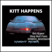 Fridge Fun Refrigerator Magnet DAVID HASSELHOFF KNIGHT RIDER "KITT HAPPENS"