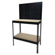 WA NEW Stratco Rivet-Lock Workbench with Peg Board 900 X 900 X 450mm