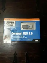 LINKSYS Compact USB 2.0 10/100 Network Adapter New Sealed Model No. USB200M
