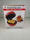 NOSTALGIA MY MINI HEART 5" WAFFLE MAKER RED HEART SHAPED - BRAND NEW-"FREE SHIPP