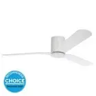 Iluka Hugger 60" DC Eglo Ceiling Fan and LED Light in White