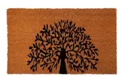 Tree Of Life PVC Backed Coir Doormat - Entry Mat, Welcome Mat, Door mat, Non Slip, Anti Slip, Front Door, Waterproof, Durable