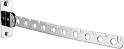 Breikuth Clothes Drying Rack Foldable Wall Mounted Drying Rack Dryer Hanger 304 Stainless Steel 10 Hook Holes (Chrome)