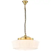 Lighting Brass Abbotsford Art Deco Chain Pendants Retro Period Lights