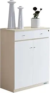 Shoe Storage Cabinet Wooden Shoe Cabinet with Drawers & Doors, Shoe Rack Organizer for Entryway, Storage Cabinet for Sneakers/Sandals/Slippers Shoe Organizer