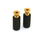 (2) Schaller Gold Original Floyd Rose Tremolo Studs & Body Inserts BP-0195-002