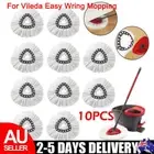 10x/set For Vileda O-Cedar Replacement Microfibre Spin Mop Clean Refill Head AU
