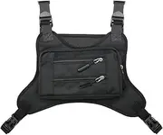 Sports Chest Bag for Men,water Resistant Chest Pack,running Pack for Workouts Lightweight Running Undershirt for Workout, Running and Cycling with Cell Phone Holder and Extra Storage, Black, One Size, Fashion Sports Chest Bag